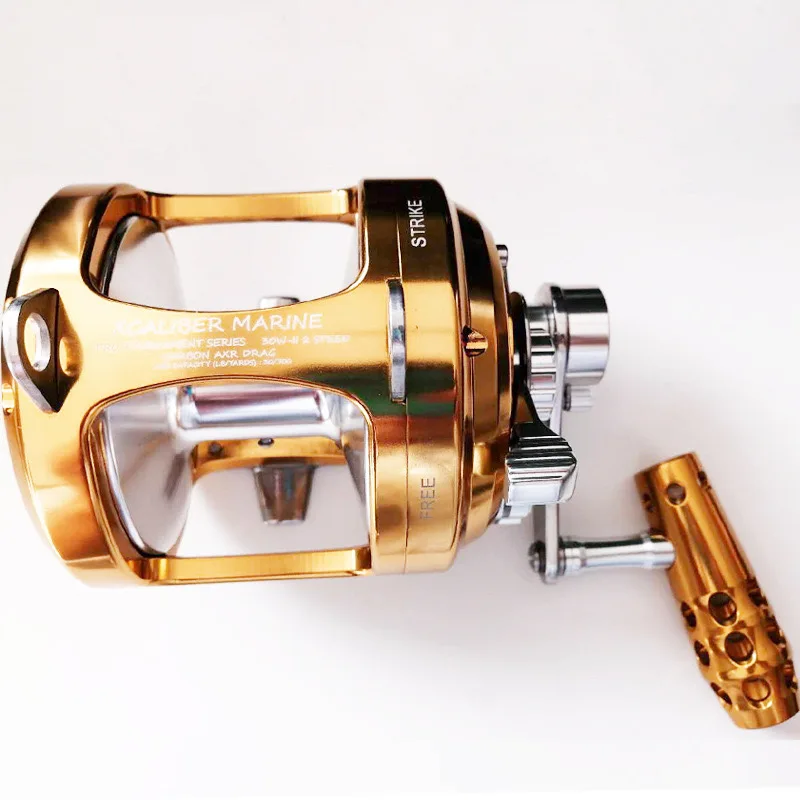 Trolling Reel 2 Speed 8BB+1RB 2.5:1/1.3:1 Lever Drag Big Game Offshore Seafishing Game Reel Drum Reel
Trolling Reel 2 Speed 8BB+1RB 2.5:1/1.3:1 Lever Drag Big Game Offshore Seafishing Game Reel Drum Reel