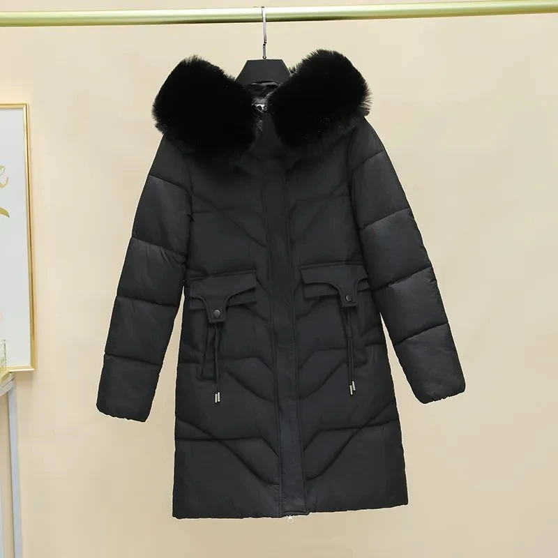 2023 Women Winter Jacket Coat Hooded Parkas Big Fur Collar Padded Long Down Cotton Jacket Warm Thick Puffer Snow Cozy Outwear
2023 Women Winter Jacket Coat Hooded Parkas Big Fur Collar Padded Long Down Cotton Jacket Warm Thick Puffer Snow Cozy Outwear
