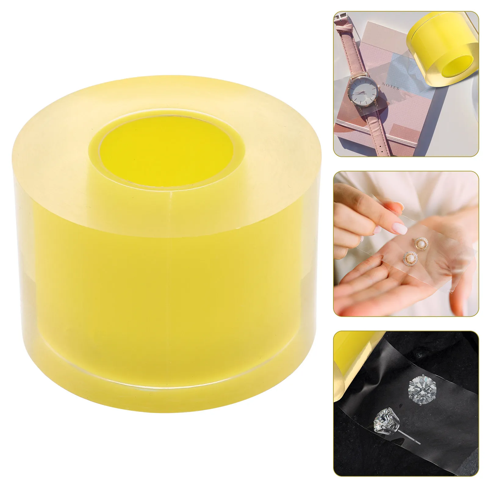 1 Roll Self-Adhesive Stretch Film Transparent Protective Wrap Film for Watches Jewelry Crystal Anti-Static Multi-Function Watch
1 Roll Self-Adhesive Stretch Film Transparent Protective Wrap Film for Watches Jewelry Crystal Anti-Static Multi-Function Watch