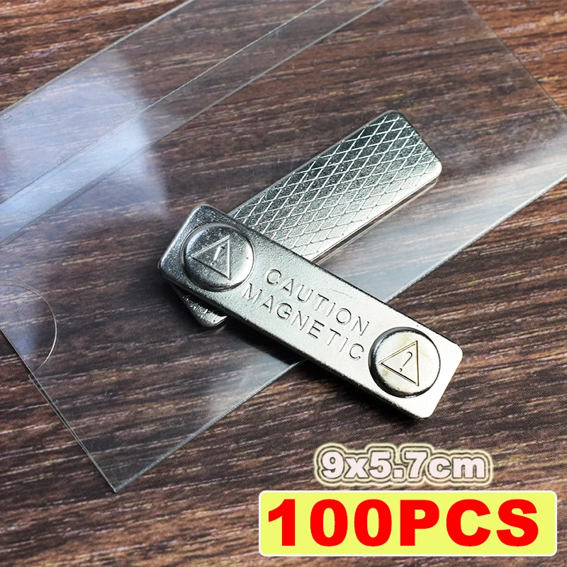 100PCS Magnetic Name Tags Kit Acrylic Badge Holders with Blank Printable Paper Inserts for School Office 7x9CM PET Material
100PCS Magnetic Name Tags Kit Acrylic Badge Holders with Blank Printable Paper Inserts for School Office 7x9CM PET Material