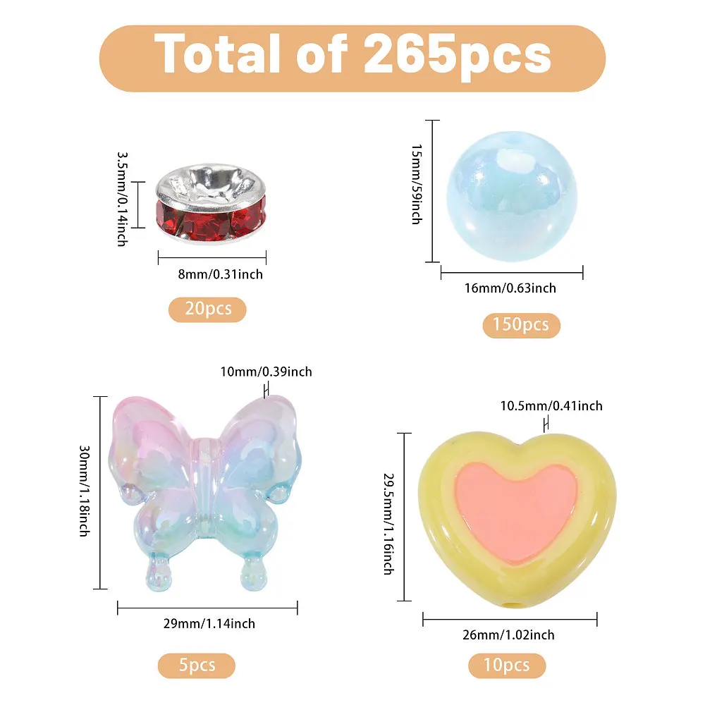 Heart Butterfly Mixed Acrylic Brass Rhinestone Spacer Beads Findings Kits Mixed Color 8~30x8~29x3.5~10mm Hole: 2~5mm
Heart Butterfly Mixed Acrylic Brass Rhinestone Spacer Beads Findings Kits Mixed Color 8~30x8~29x3.5~10mm Hole: 2~5mm
