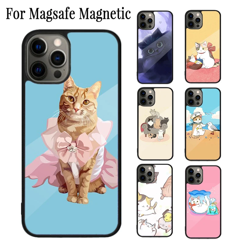 Магнитный чехол с милым котом, чехол для телефона iPhone 16 15 14 Plus 13 12 Mini 11 Pro Max Magsafe, чехол с беспроводной зарядкой
Магнитный чехол с милым котом, чехол для телефона iPhone 16 15 14 Plus 13 12 Mini 11 Pro Max Magsafe, чехол с беспроводной зарядкой