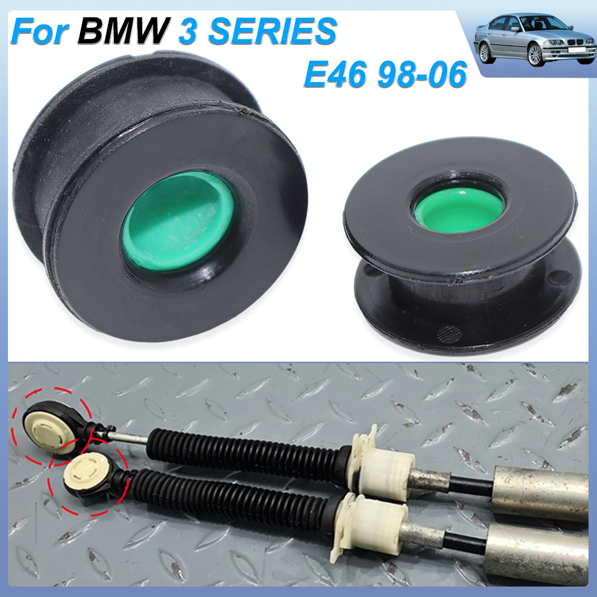 MT Gearbox Shift Cable Linkage Control Bushing Gear Shifter Lever Selector End Rod Replacement For BMW 3 SERIES E46 1998-2006
MT Gearbox Shift Cable Linkage Control Bushing Gear Shifter Lever Selector End Rod Replacement For BMW 3 SERIES E46 1998-2006