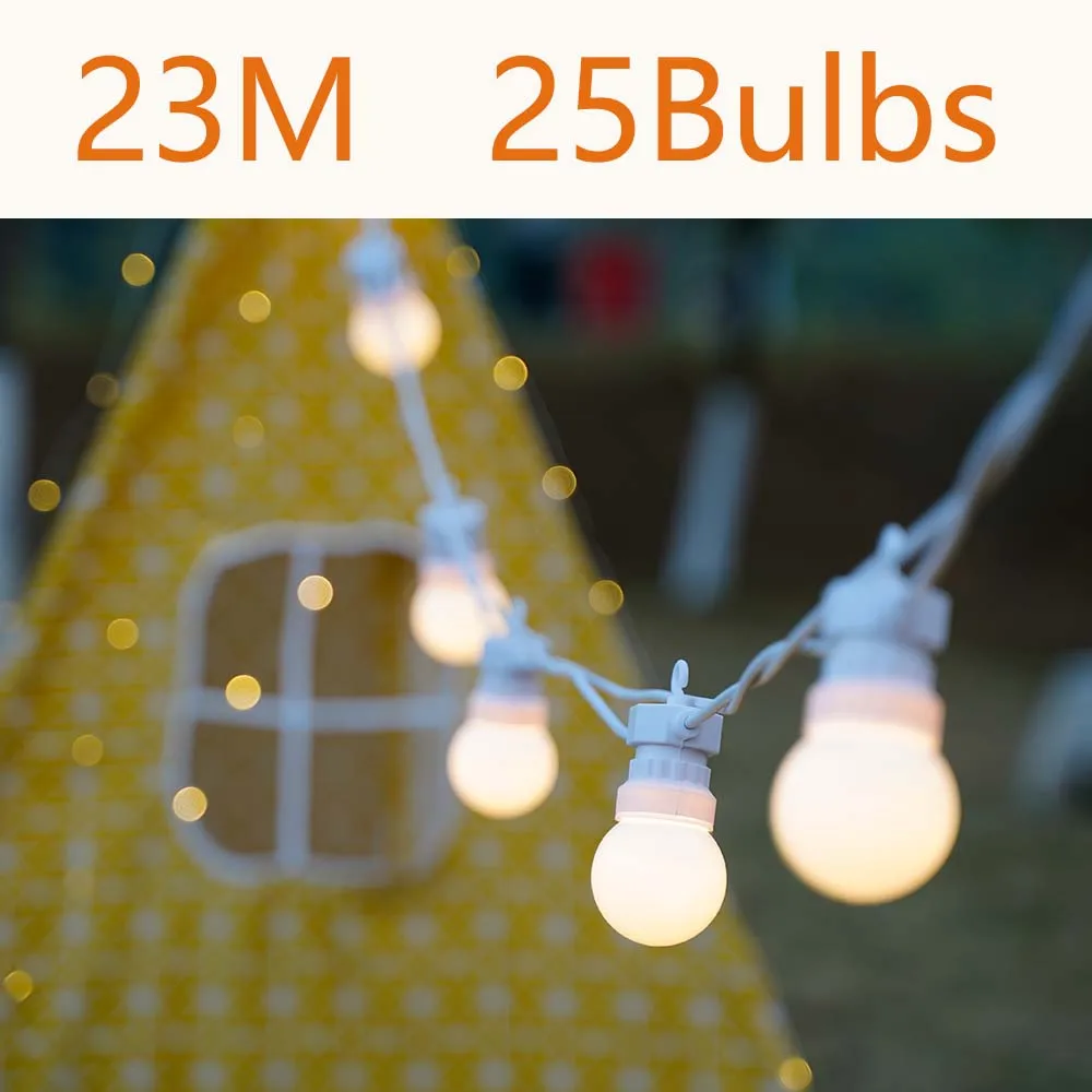1015/23M Outdoor White Cable Patio String Light street Garland Festoon Globe Bulb Fairy String Lights Wedding Garden Decor
1015/23M Outdoor White Cable Patio String Light street Garland Festoon Globe Bulb Fairy String Lights Wedding Garden Decor