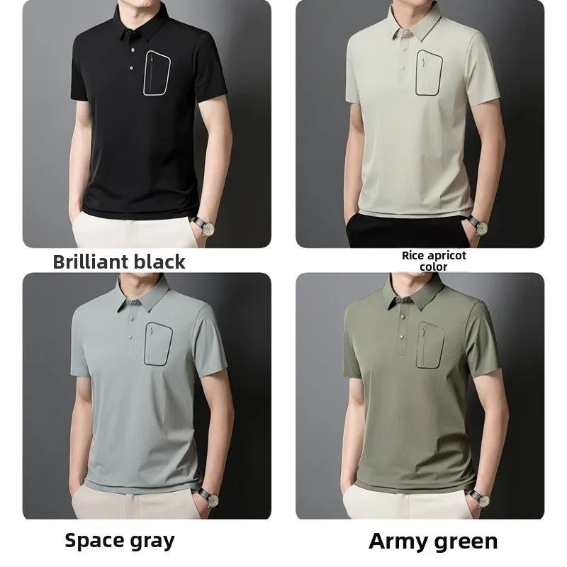 Outdoor Baseball Sports Sweat Absorbing Quick Drying T-shirt for Couples Lightweight Breathable Fashionable Ice Silk Polo Shirt
Outdoor Baseball Sports Sweat Absorbing Quick Drying T-shirt for Couples Lightweight Breathable Fashionable Ice Silk Polo Shirt