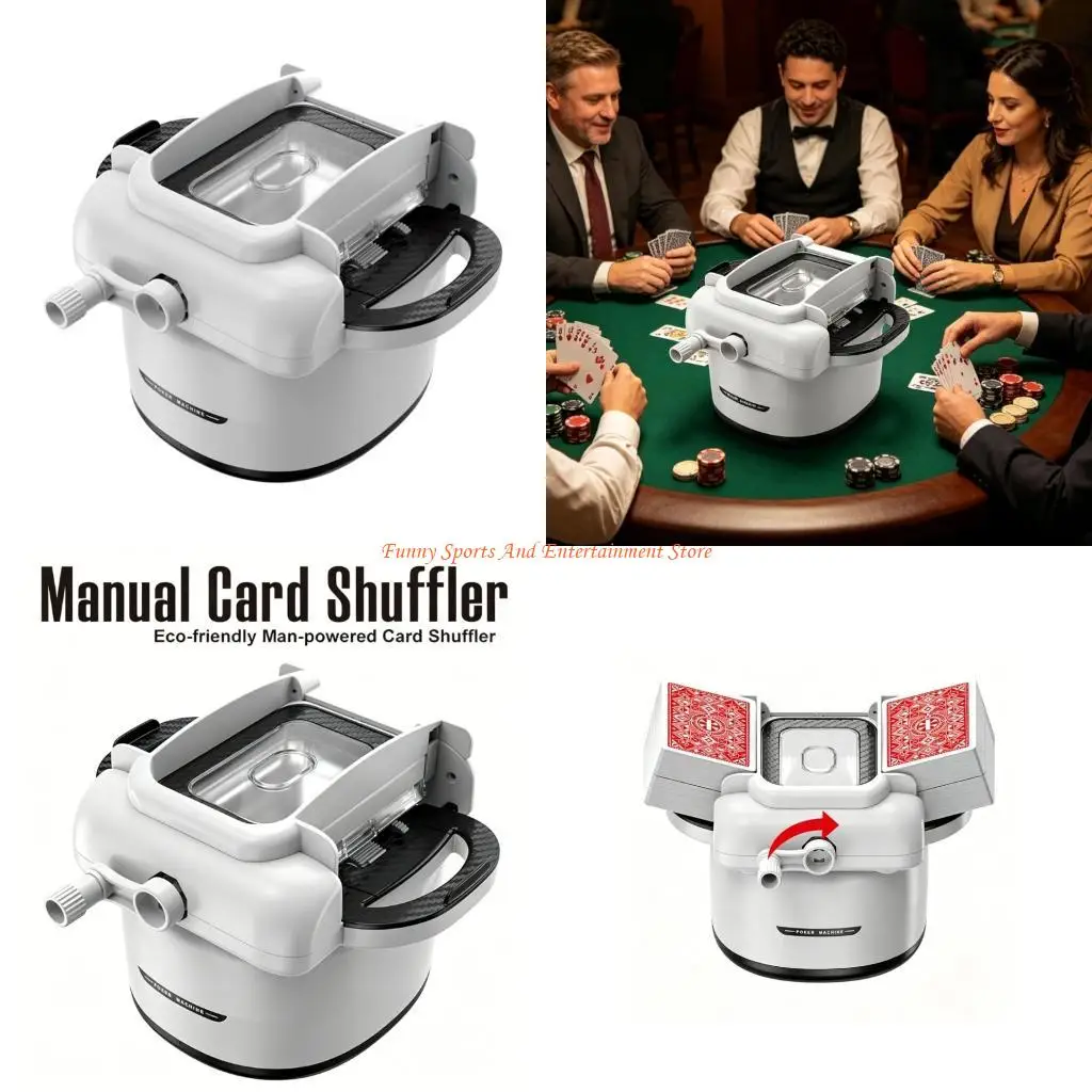 C4DE Efficient Manual Card Shuffling Mixer Portable Hand Crank Card Shuffling Machine
C4DE Efficient Manual Card Shuffling Mixer Portable Hand Crank Card Shuffling Machine