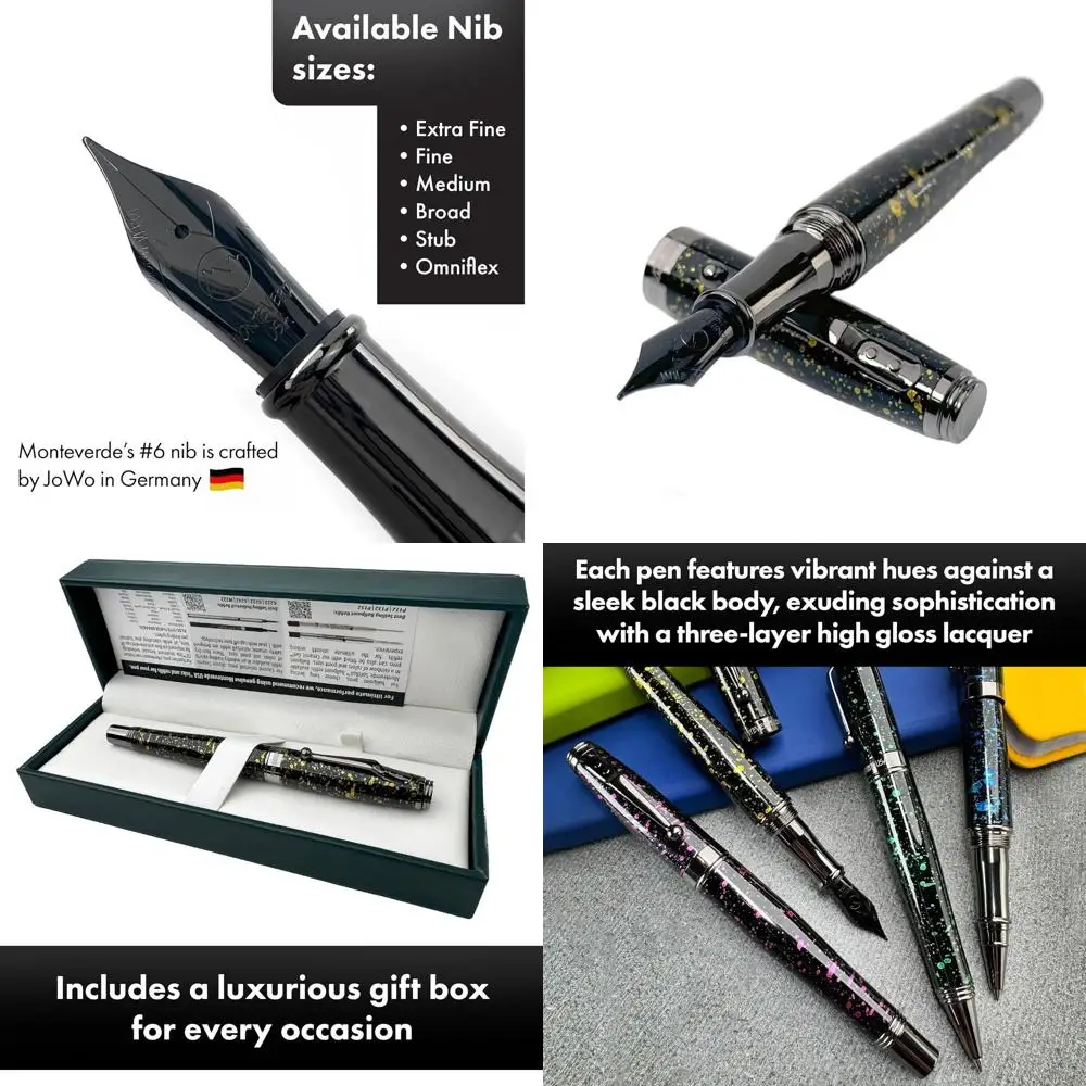 Роскошная перьевая ручка Starlight с широким наконечником и ярким дизайном
Роскошная перьевая ручка Starlight с широким наконечником и ярким дизайном