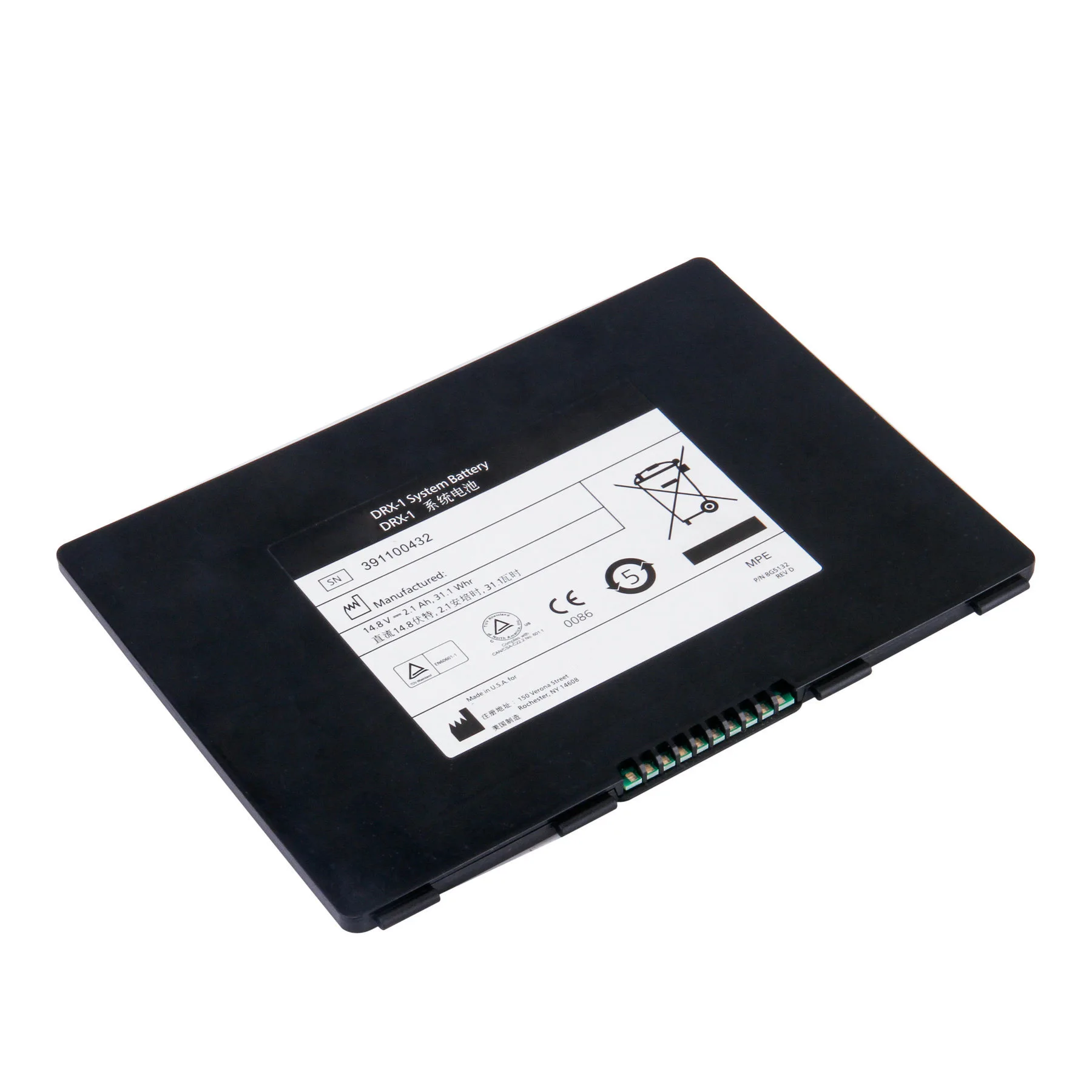 X Radiography Systems battey For CARESTREAM DRX-1,VX3733-SYS 441400052,P/N8G5132
X Radiography Systems battey For CARESTREAM DRX-1,VX3733-SYS 441400052,P/N8G5132