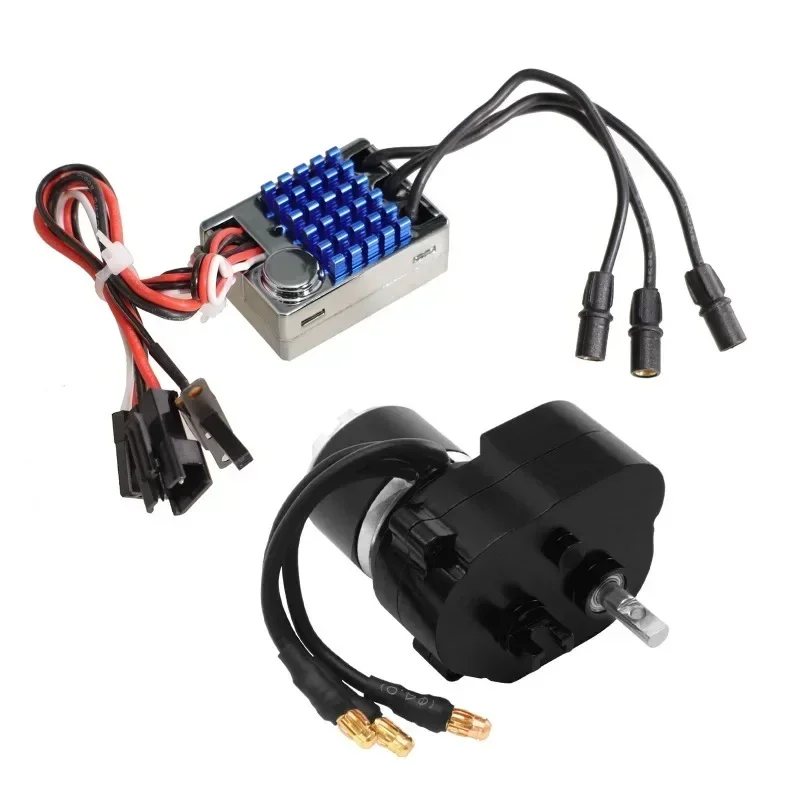 Full Metal Gearbox Upgrade Kit 2322 2600KV Brushless Motor AM32 45A ESC SM3P Plug for 1/12 RC Crawler CarMN82 MN78 MN168 MN99v2
Full Metal Gearbox Upgrade Kit 2322 2600KV Brushless Motor AM32 45A ESC SM3P Plug for 1/12 RC Crawler CarMN82 MN78 MN168 MN99v2