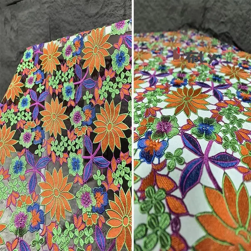 Colorful Flower Embroidered Cotton Fabric, Floral Cloth for DIY Garment Making, Background Decoration & Fashion DesignerMaterial
Colorful Flower Embroidered Cotton Fabric, Floral Cloth for DIY Garment Making, Background Decoration & Fashion DesignerMaterial