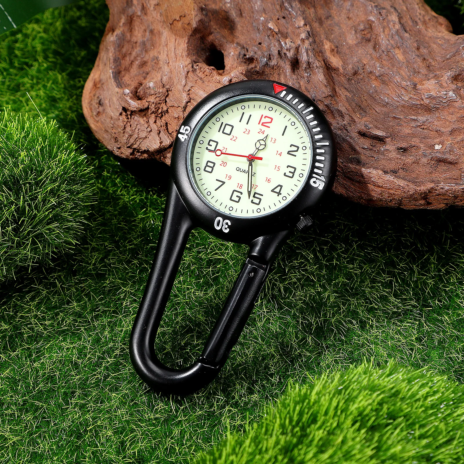Fluorescent Dial Backpack Buckle Clip Watch for Belt Loop Nurses Outdoor Camping Hiking Glow in Dark Precise Quartz Movement
Fluorescent Dial Backpack Buckle Clip Watch for Belt Loop Nurses Outdoor Camping Hiking Glow in Dark Precise Quartz Movement