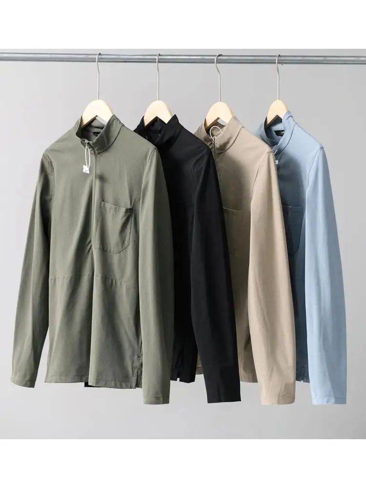 Men's Zipper Long Sleeve Shirt Layering Single Type Fitness High Elasticity Standard Fit Fashion Urban Style Youth Casual Jacket
Men's Zipper Long Sleeve Shirt Layering Single Type Fitness High Elasticity Standard Fit Fashion Urban Style Youth Casual Jacket