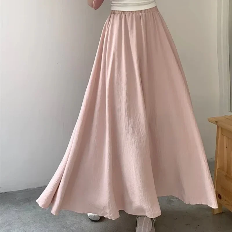 Gentle Style Light Purple Midi Skirt for Women, Summer 2025 New Style High Waisted A-line Skirt Korean Streetwear Y2k Long Skirt
Gentle Style Light Purple Midi Skirt for Women, Summer 2025 New Style High Waisted A-line Skirt Korean Streetwear Y2k Long Skirt