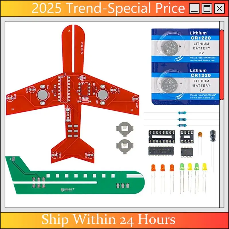 A61Z Deals Small Aircraft Flash Circuit Cd4017 Flow Lamp DIY Welding Practice Circuit Board Parts
A61Z Deals Small Aircraft Flash Circuit Cd4017 Flow Lamp DIY Welding Practice Circuit Board Parts