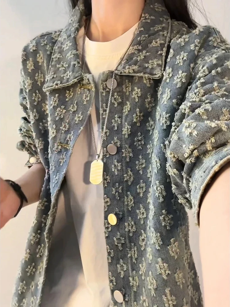 American Retro Embroidered Design Denim Jaet Men's Spring Autumn Loose Lazy Sle High-End Feeling Collar Jaet
American Retro Embroidered Design Denim Jaet Men's Spring Autumn Loose Lazy Sle High-End Feeling Collar Jaet