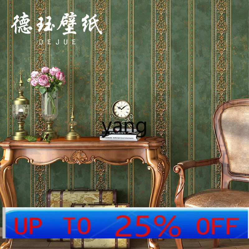 Ltt Embossed Wallpaper Luxury Bedroom Living Room TV Background Striped Wallpaper Vintage Green
Ltt Embossed Wallpaper Luxury Bedroom Living Room TV Background Striped Wallpaper Vintage Green