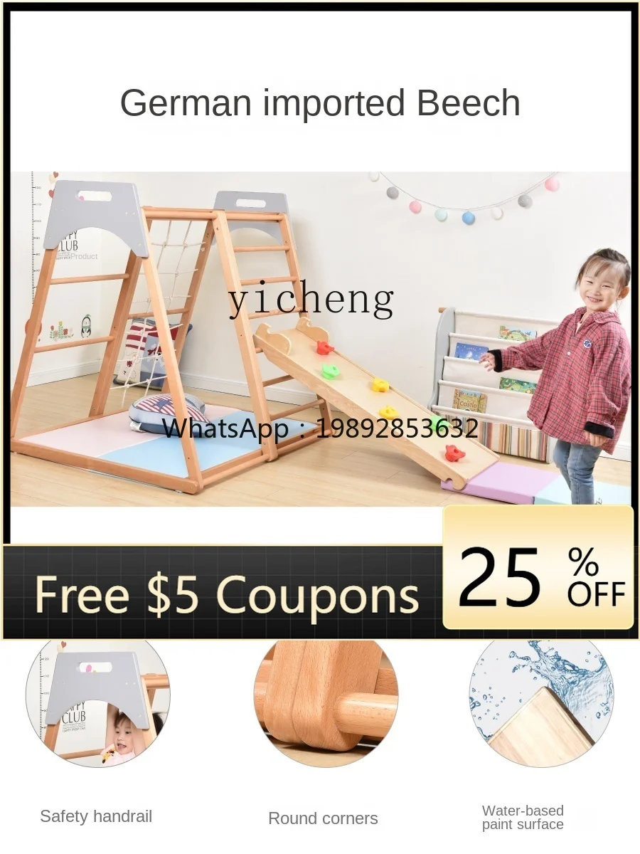 Climbing Frame Household Indoor Small Solid Wooden Slide Baby Sensory Training
Climbing Frame Household Indoor Small Solid Wooden Slide Baby Sensory Training