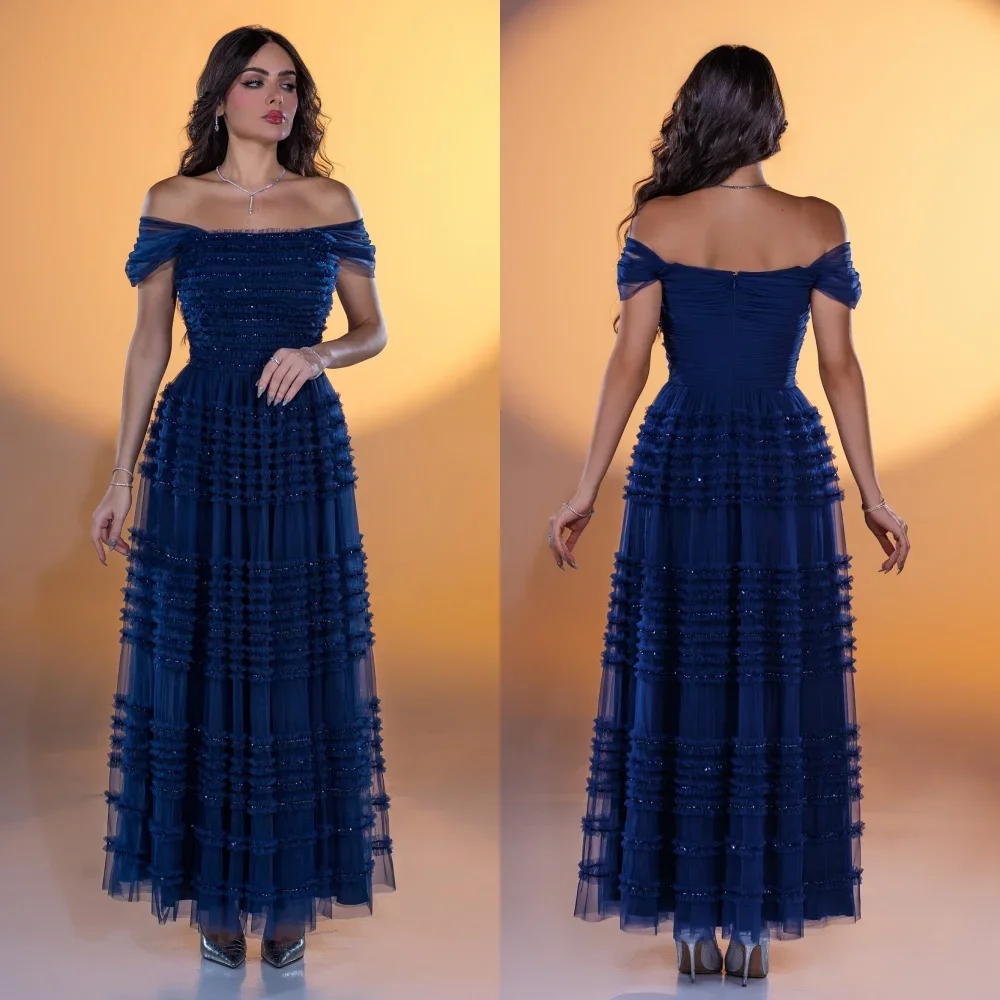 Customized Casual Net Pleat A-line Off-the-shoulder Midi Dresses Bespoke Occasion Dresses Classic Exquisite Modern Style Pastrol
Customized Casual Net Pleat A-line Off-the-shoulder Midi Dresses Bespoke Occasion Dresses Classic Exquisite Modern Style Pastrol