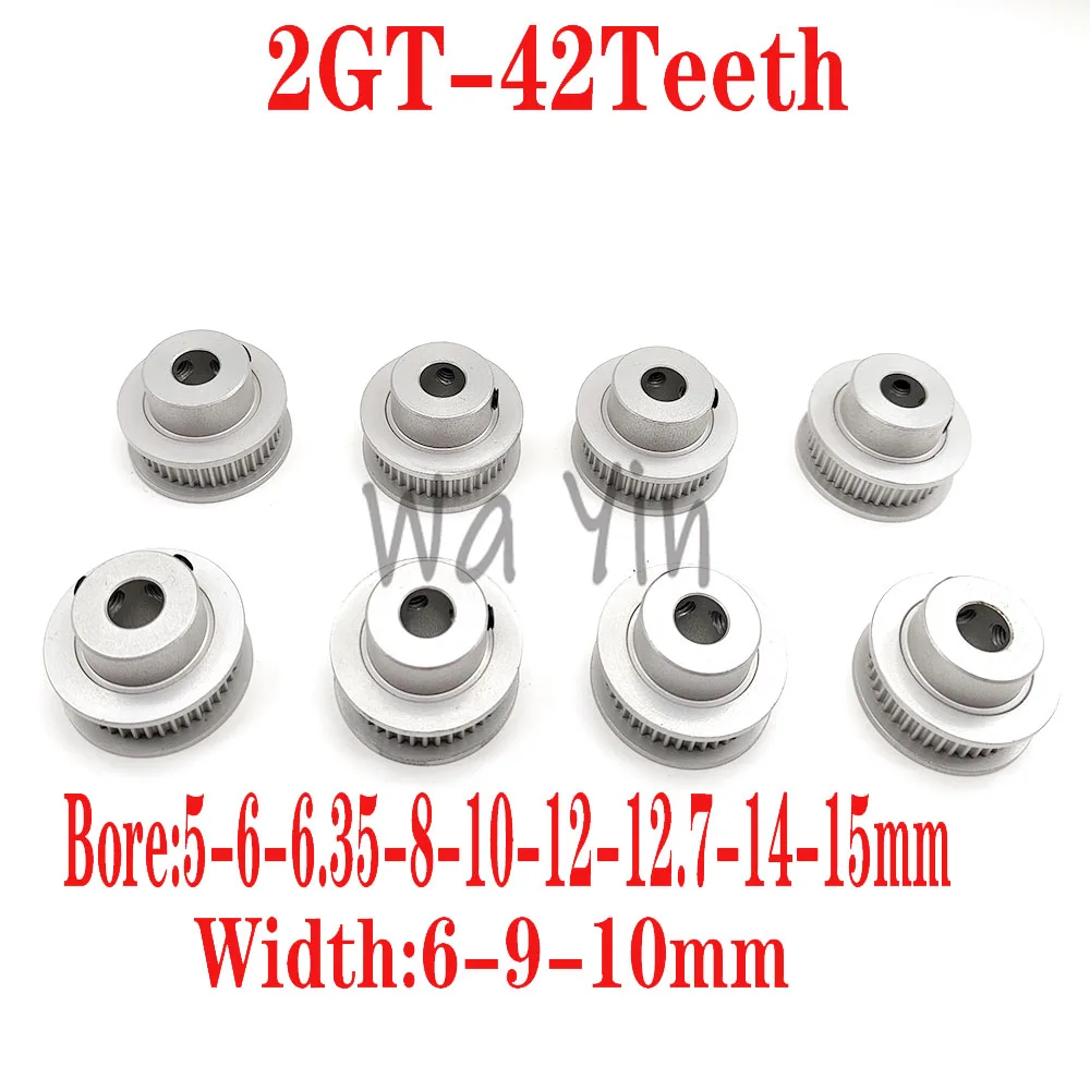 2GT/GT2/2M 42 Teeth Timing Pulley Bandwidth 6/9/10mm Inner Hole 5-6-6.35-8-12-12.7-14-15mm Drive Wheel Synchronous Wheel Pulley
2GT/GT2/2M 42 Teeth Timing Pulley Bandwidth 6/9/10mm Inner Hole 5-6-6.35-8-12-12.7-14-15mm Drive Wheel Synchronous Wheel Pulley