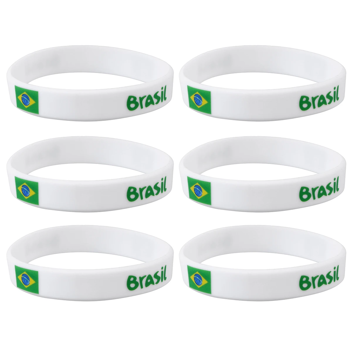 6pcs Silicone Wristbands Country Flag Design Durable Sports Fan Bracelet For Games Racing Patriotic Outdoor Wear Team Australia
6pcs Silicone Wristbands Country Flag Design Durable Sports Fan Bracelet For Games Racing Patriotic Outdoor Wear Team Australia