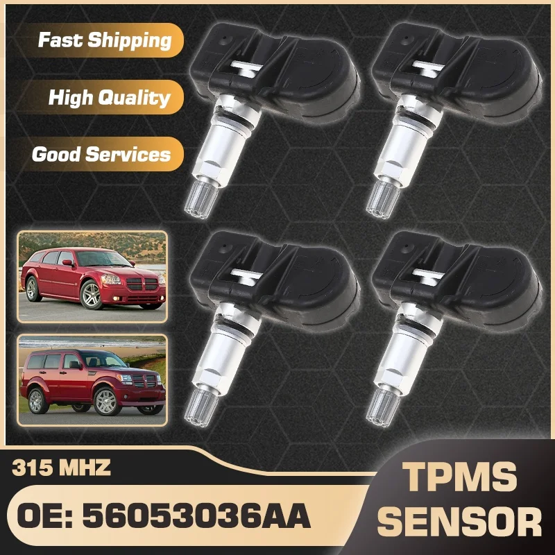 4PCS 315 MHz TPMS Sensor Tire Pressure Sensor For Jeep Liberty/ Patriot / Grand Cherokee / Compass Parts 56053036AA AM
4PCS 315 MHz TPMS Sensor Tire Pressure Sensor For Jeep Liberty/ Patriot / Grand Cherokee / Compass Parts 56053036AA AM