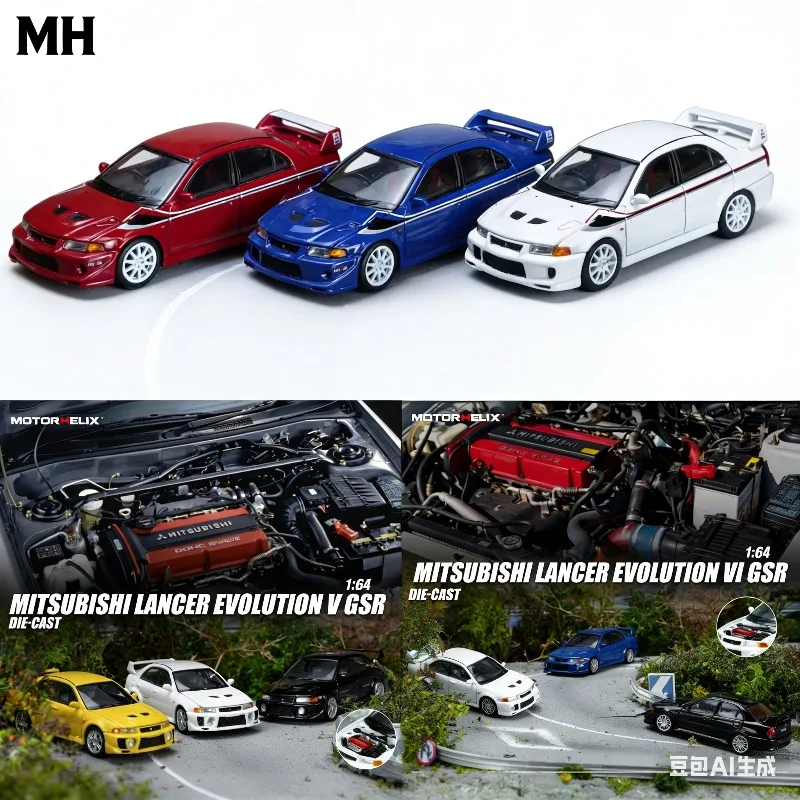 Pre-sale MH 1:64 Mitsubishi EVO V GSR Fifth Generation 6.5T.M.E Sixth Generation Casted Simulation Alloy Car Model, Boys' Toy.
Pre-sale MH 1:64 Mitsubishi EVO V GSR Fifth Generation 6.5T.M.E Sixth Generation Casted Simulation Alloy Car Model, Boys' Toy.