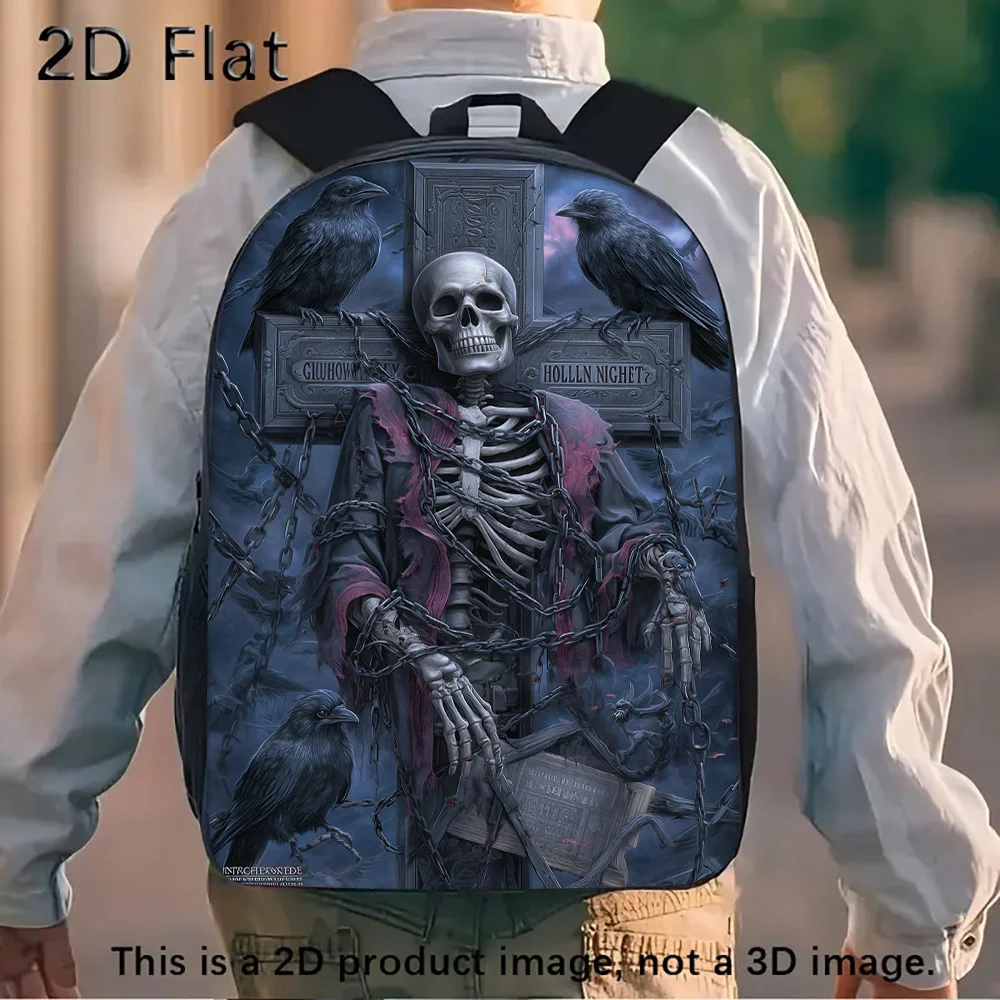 Gothic Medieval Dark Fantasy Backpack for Boys and Men - Large Capacity School Bag with Raven and Skull Knight Design
Gothic Medieval Dark Fantasy Backpack for Boys and Men - Large Capacity School Bag with Raven and Skull Knight Design