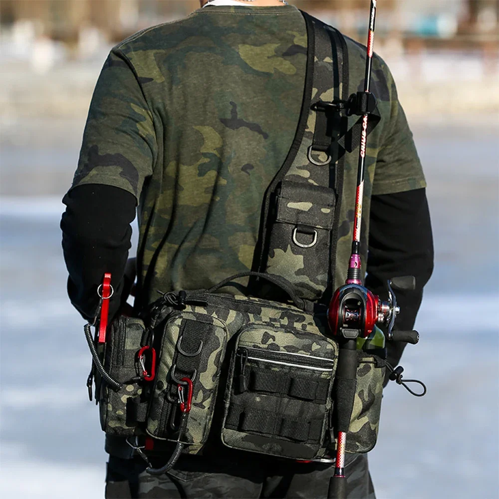 Fishing Tackle Backpack Lure Box Gear Storage Bag Fanny Pack for Men Fly Fishing Backpack with Rod Holder Sling Shoulder Bag
Fishing Tackle Backpack Lure Box Gear Storage Bag Fanny Pack for Men Fly Fishing Backpack with Rod Holder Sling Shoulder Bag