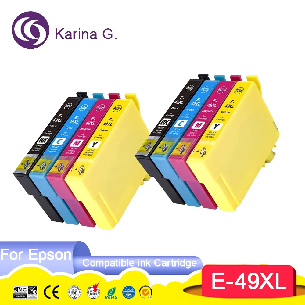 Используется в Океании. Совместимый картридж для струйных принтеров Epson 49XL 49-I T49XL
Используется в Океании. Совместимый картридж для струйных принтеров Epson 49XL 49-I T49XL