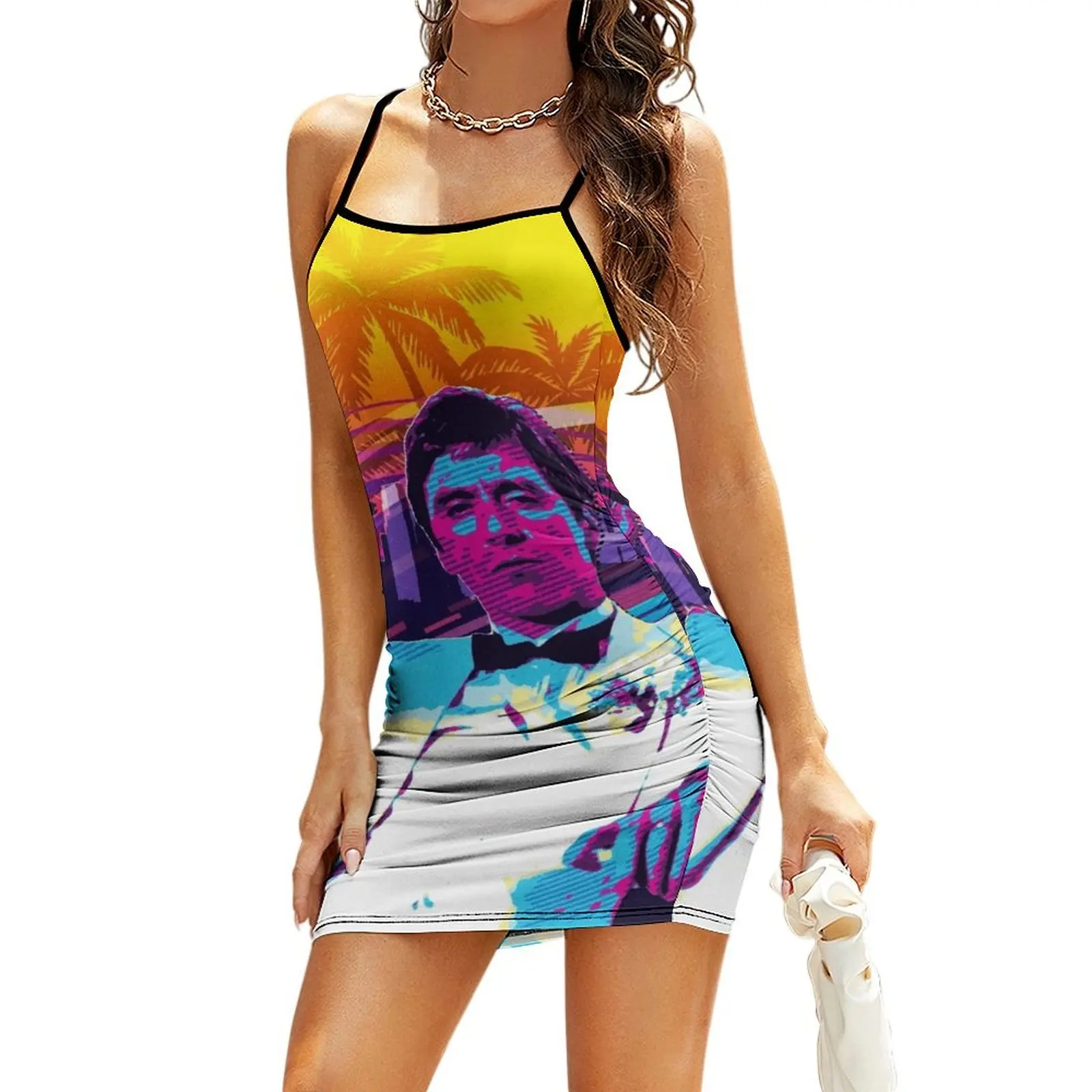 Classic Cinema Art: Scarface Movie Print Featuring Al Pacino Sling Dress party dresses woman
Classic Cinema Art: Scarface Movie Print Featuring Al Pacino Sling Dress party dresses woman