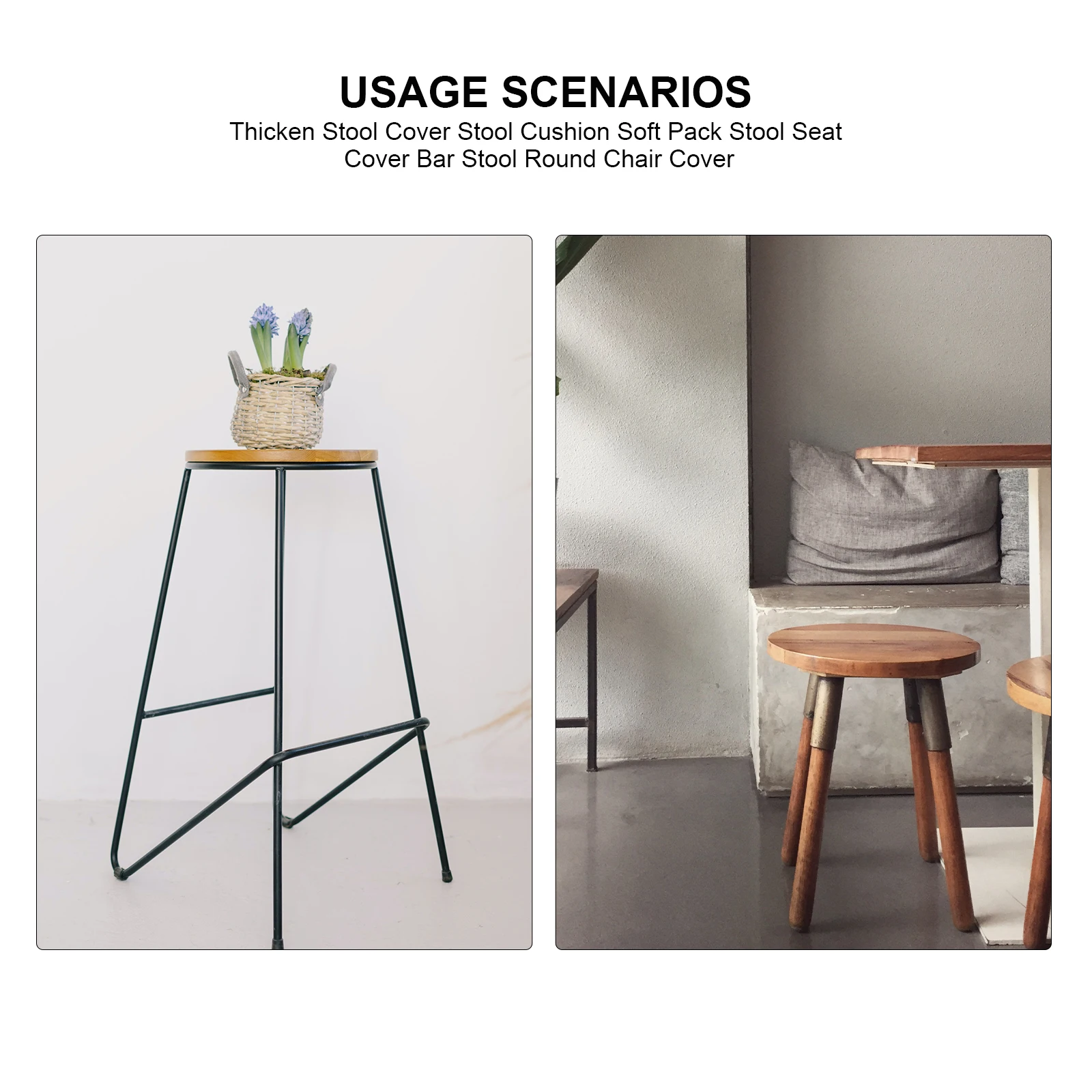 Round Stool Cover Elastic Material Long Time Use Black Simple Attractive Chair Protector Suitable Various Occasions
Round Stool Cover Elastic Material Long Time Use Black Simple Attractive Chair Protector Suitable Various Occasions