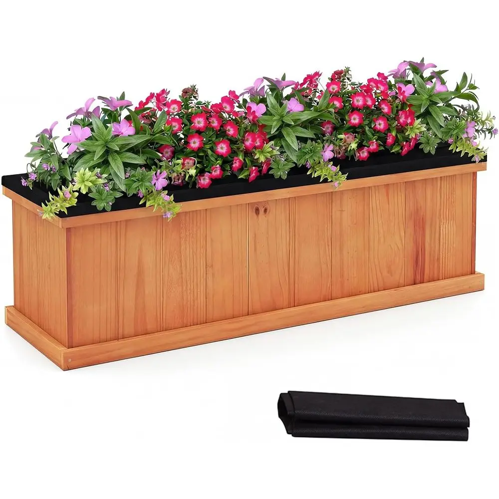 40 x 13 x 12 Pine Raised Garden Bed with Drainage, Removable Bottom & Liner for Plants and Vegetables, Suitable for Indoor and O
40 x 13 x 12 Pine Raised Garden Bed with Drainage, Removable Bottom & Liner for Plants and Vegetables, Suitable for Indoor and O