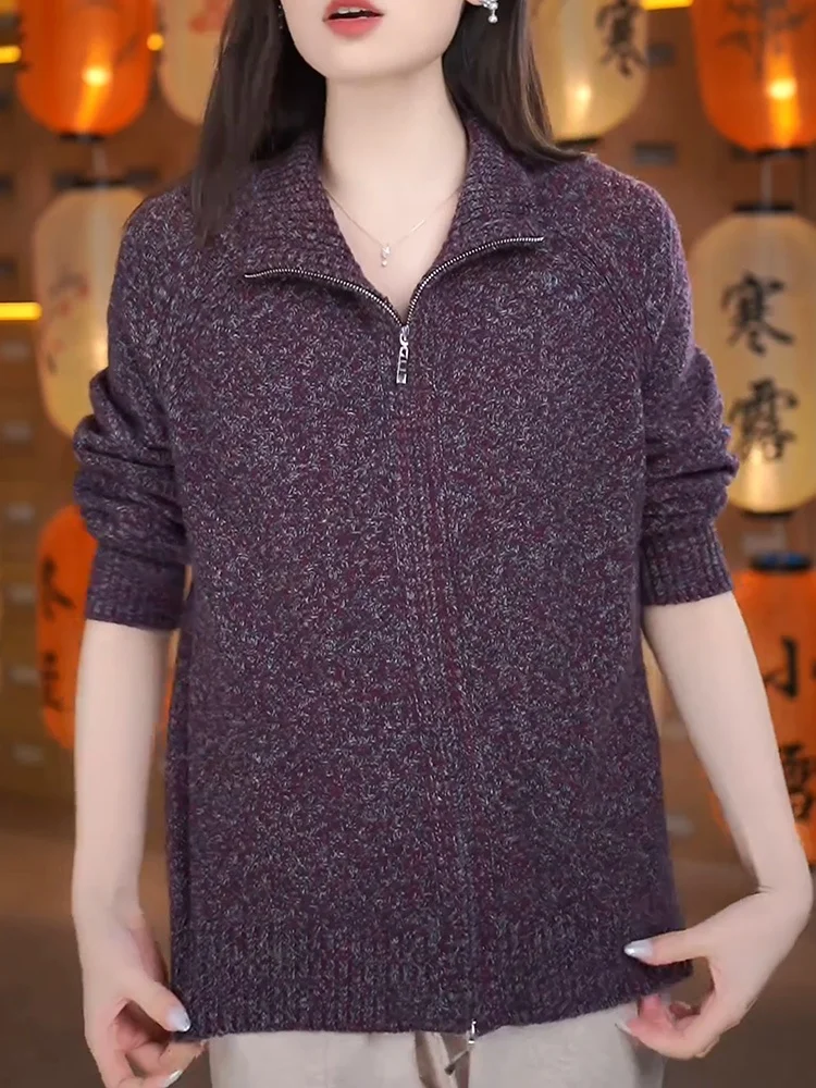 Осень 2023, фиолетовый вязаный свитер больших размеров, повседневный универсальный утягивающий топ, женский модный комбинезон, обычная длина све
Осень 2023, фиолетовый вязаный свитер больших размеров, повседневный универсальный утягивающий топ, женский модный комбинезон, обычная длина све