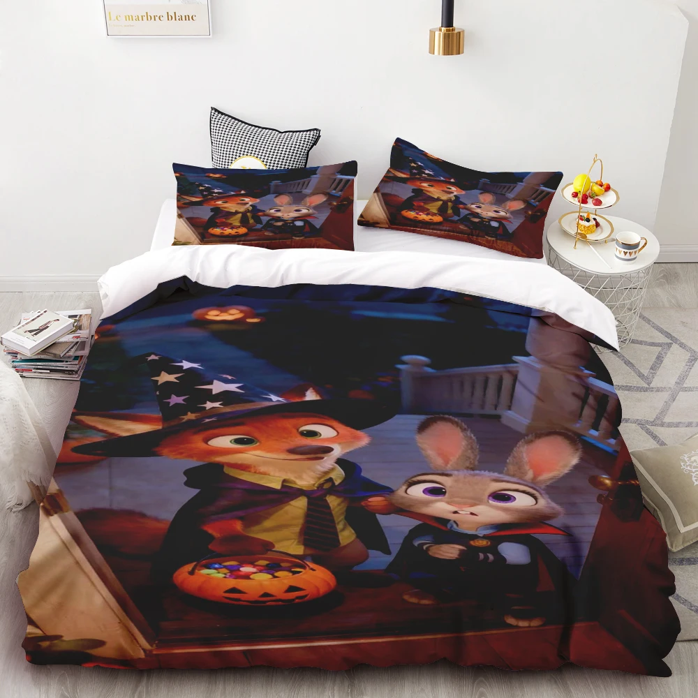 Zootopia Cartoon Anime Bedding Nick Wilde Judy Hopps Set Duvet Cover Pillowcase Kid Bed Set Twin King Size best gifts Queen/King
Zootopia Cartoon Anime Bedding Nick Wilde Judy Hopps Set Duvet Cover Pillowcase Kid Bed Set Twin King Size best gifts Queen/King
