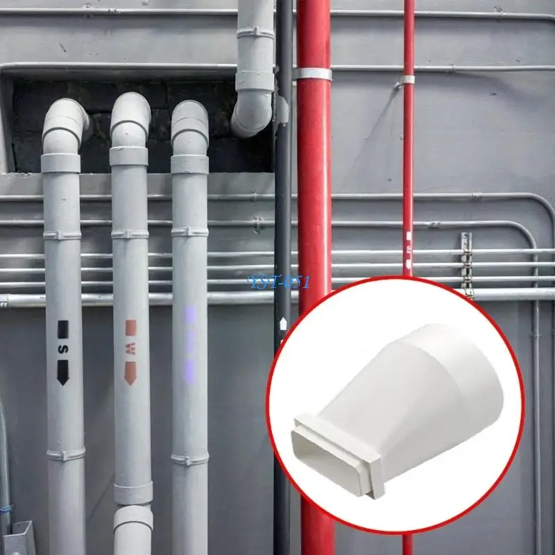 E15A Ventilation Duct Converter Rectangular to Round Straight Channel Connector
E15A Ventilation Duct Converter Rectangular to Round Straight Channel Connector