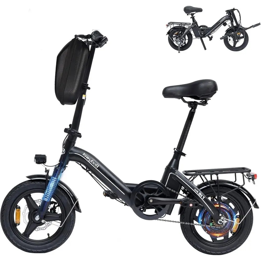 14 Compact Foldable Electric Bike, 500W Motor, 36V 10.4Ah Battery, 20MPH, 25 Mile Range, Ideal for City Commuting
14 Compact Foldable Electric Bike, 500W Motor, 36V 10.4Ah Battery, 20MPH, 25 Mile Range, Ideal for City Commuting