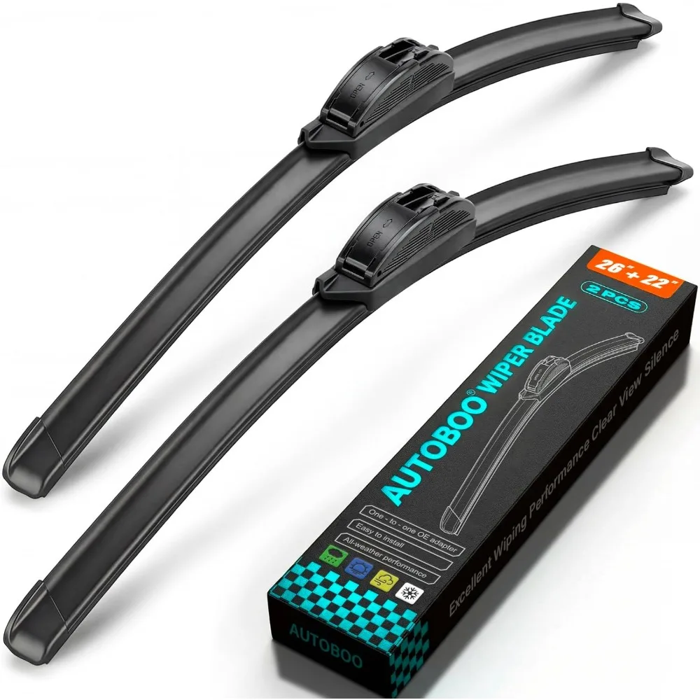 26 and 22 Inch All Season Windshield Wiper Blades Pack of 2 Streak Free Quiet Smooth Long Lasting
26 and 22 Inch All Season Windshield Wiper Blades Pack of 2 Streak Free Quiet Smooth Long Lasting