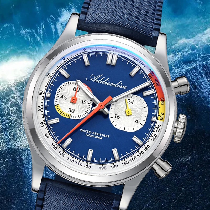 ADDIESDIVE Men Quartz Chronograph Watch 38mm 0S21 Luxury Stainless Steel BGW9 Luminous 100M Waterproof Rubber Strap Wristwatch
ADDIESDIVE Men Quartz Chronograph Watch 38mm 0S21 Luxury Stainless Steel BGW9 Luminous 100M Waterproof Rubber Strap Wristwatch