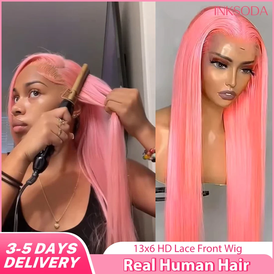 36 Inch Pink Wig Lace Front Human Hair Wig Brazilian 13x6 HD Lace Frontal Wigs Pre Plucked Bleached Bone Straight Colored Wigs
36 Inch Pink Wig Lace Front Human Hair Wig Brazilian 13x6 HD Lace Frontal Wigs Pre Plucked Bleached Bone Straight Colored Wigs