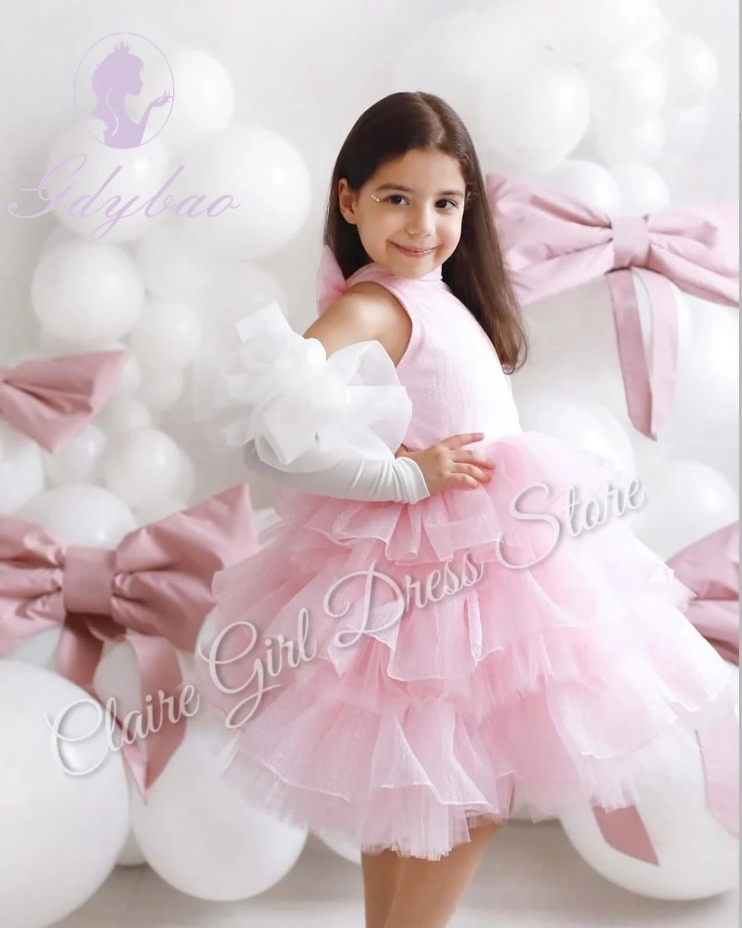 Customized Pink Flower Girl Dresses For Wedding Puffy Tulle With Bow Cute Kids Birthday Party First Communion Performance Gown
Customized Pink Flower Girl Dresses For Wedding Puffy Tulle With Bow Cute Kids Birthday Party First Communion Performance Gown