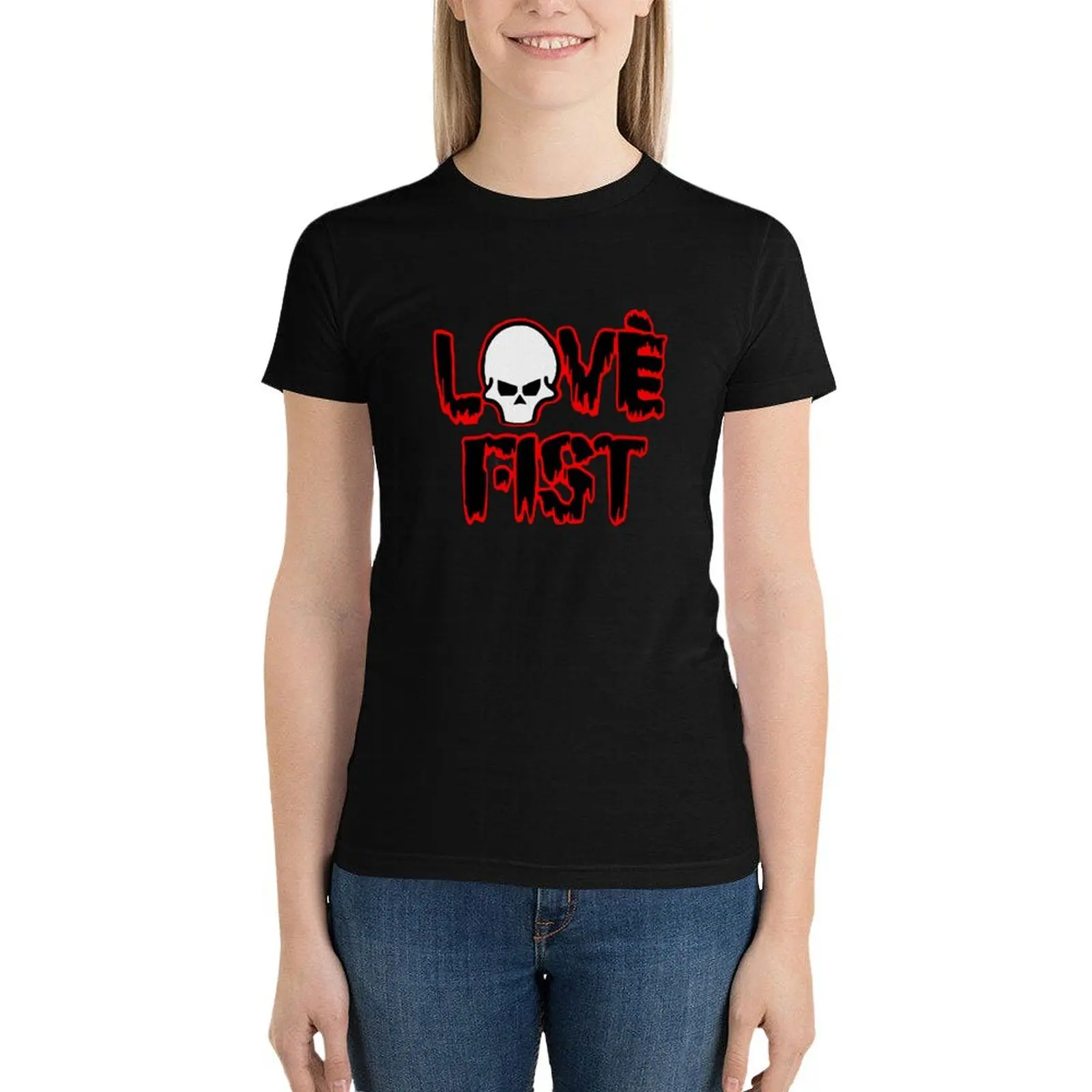 Love Fist T-Shirt summer clothes lady clothes shirts graphic tees summer clothes for Women
Love Fist T-Shirt summer clothes lady clothes shirts graphic tees summer clothes for Women