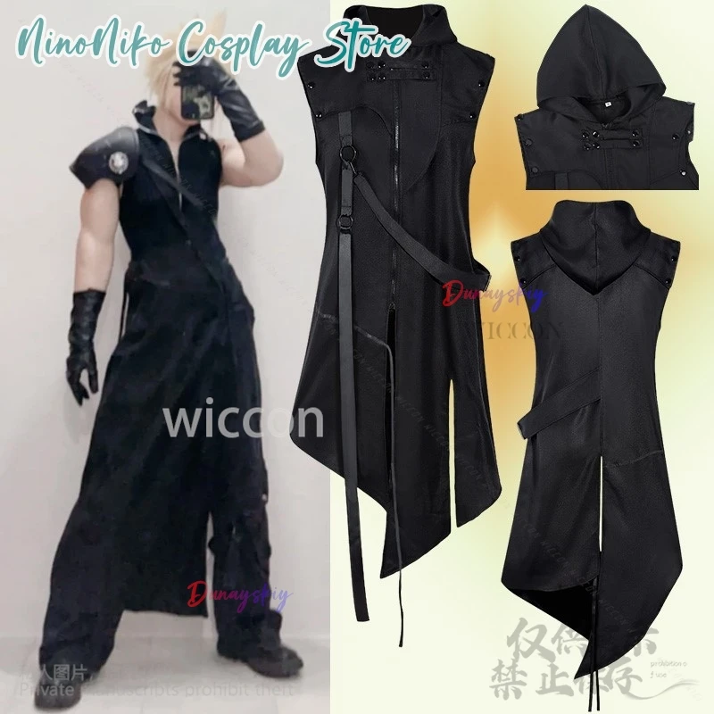 Аниме Fan Art Cloud Strife Impression Костюм Косплей Jirai Kei Толстовки с капюшоном Хип-хоп Тренч Плащ с капюшоном 코스프레
Аниме Fan Art Cloud Strife Impression Костюм Косплей Jirai Kei Толстовки с капюшоном Хип-хоп Тренч Плащ с капюшоном 코스프레