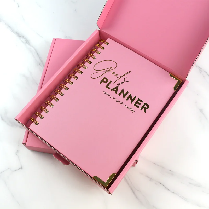 Custom Printing Logo Spiral Manifestation Goal Daily Agenda Notebook Journal Planner with Box
Custom Printing Logo Spiral Manifestation Goal Daily Agenda Notebook Journal Planner with Box