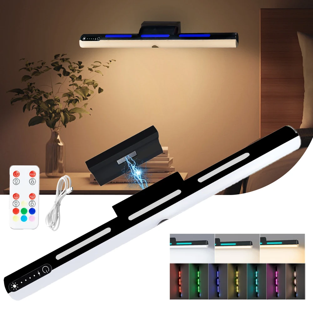 Modern LED Magnetic Wall Light Rechargeable Touch Cabinet Light Tri color Temperature RGB Atmosphere Light Mirror Front Light
Modern LED Magnetic Wall Light Rechargeable Touch Cabinet Light Tri color Temperature RGB Atmosphere Light Mirror Front Light