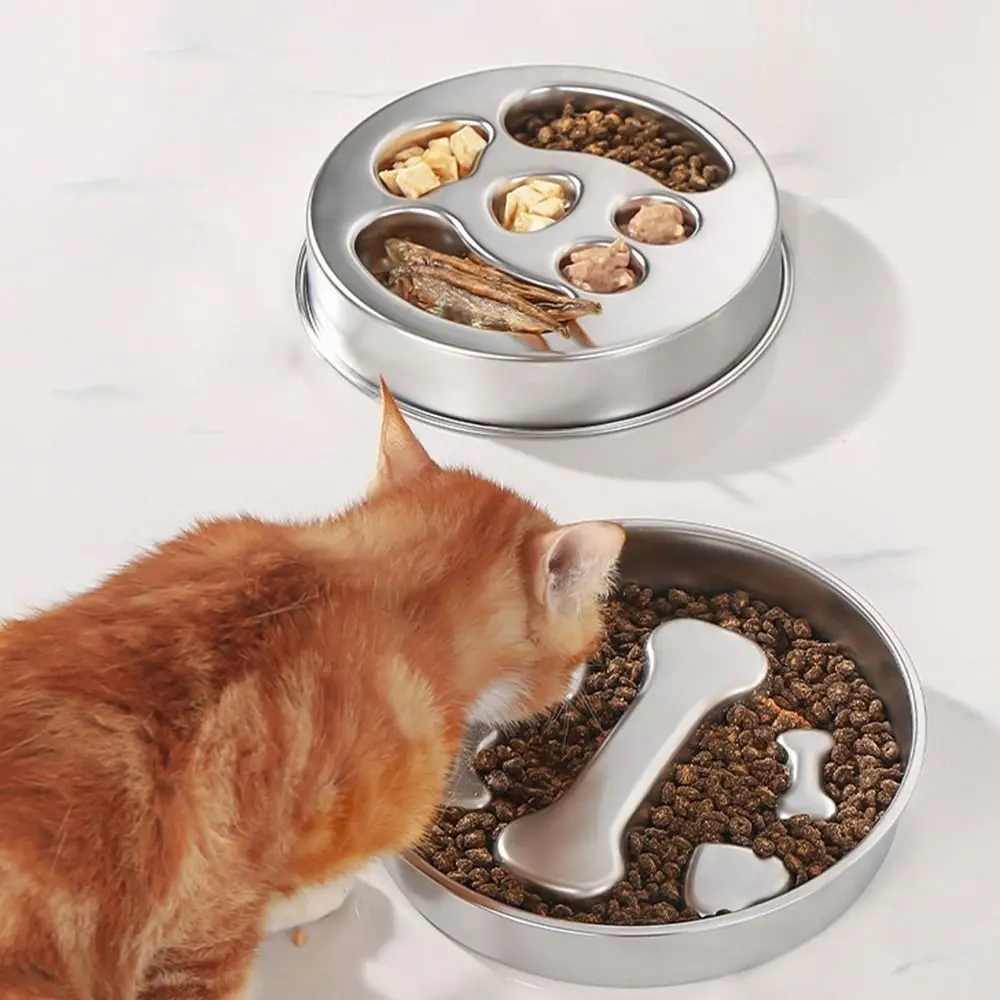 Stainless Steel Dog Slow Food Bowl Paw Print Rustproof Pet Feeding Bowl Washable Large Capacity Pet Slow Feeder for Cats/Dogs
Stainless Steel Dog Slow Food Bowl Paw Print Rustproof Pet Feeding Bowl Washable Large Capacity Pet Slow Feeder for Cats/Dogs