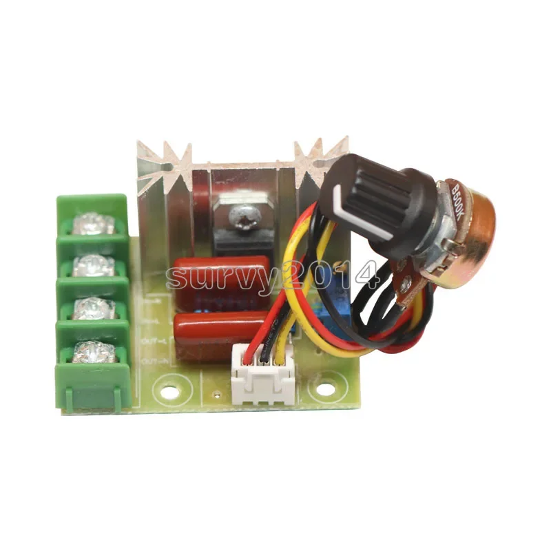 AC 220V 2000W High Power SCR Voltage Regulator Dimming Dimmers Motor Speed Controller Governor Module W/ Potentiometer
AC 220V 2000W High Power SCR Voltage Regulator Dimming Dimmers Motor Speed Controller Governor Module W/ Potentiometer