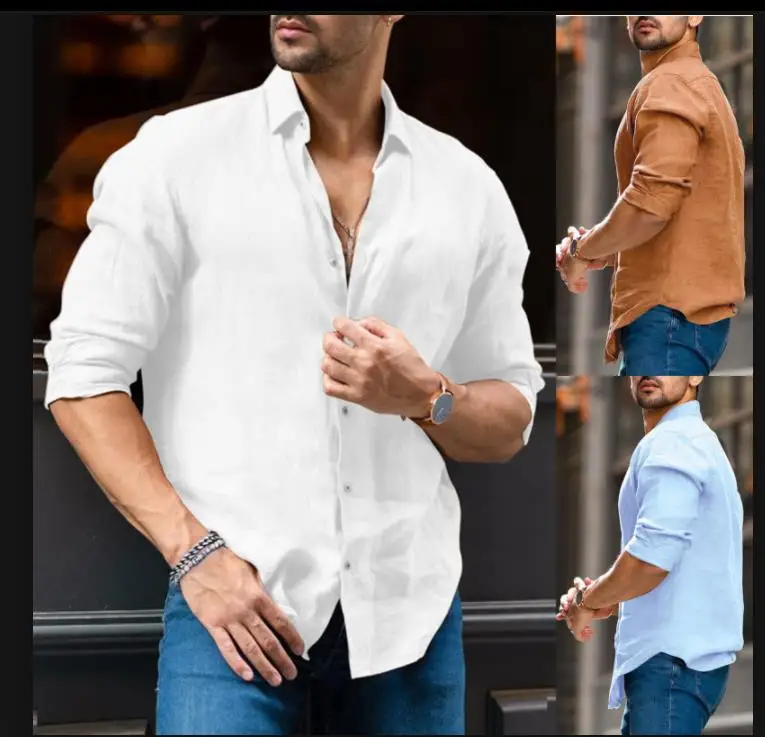 Мужская хлопковая белая одежда Aloha Long Sve Stand Fit Youth Faionable Casual irt для всех сезонов с воротником-стойкой
Мужская хлопковая белая одежда Aloha Long Sve Stand Fit Youth Faionable Casual irt для всех сезонов с воротником-стойкой