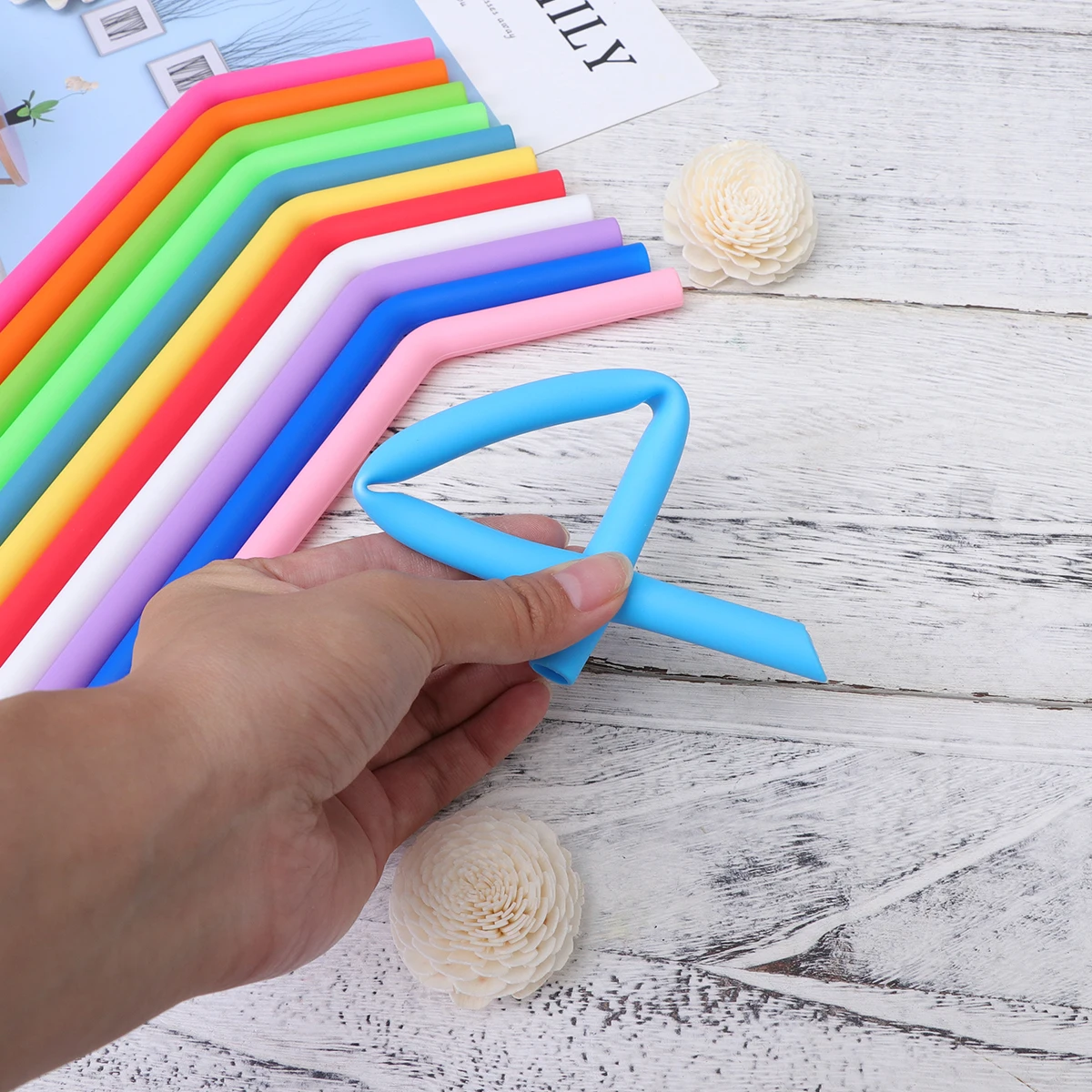 18 PCS/Set Drinks Silicone Straw Coffee Straws Food Grade Bar Cocktail Foldable 
18 PCS/Set Drinks Silicone Straw Coffee Straws Food Grade Bar Cocktail Foldable