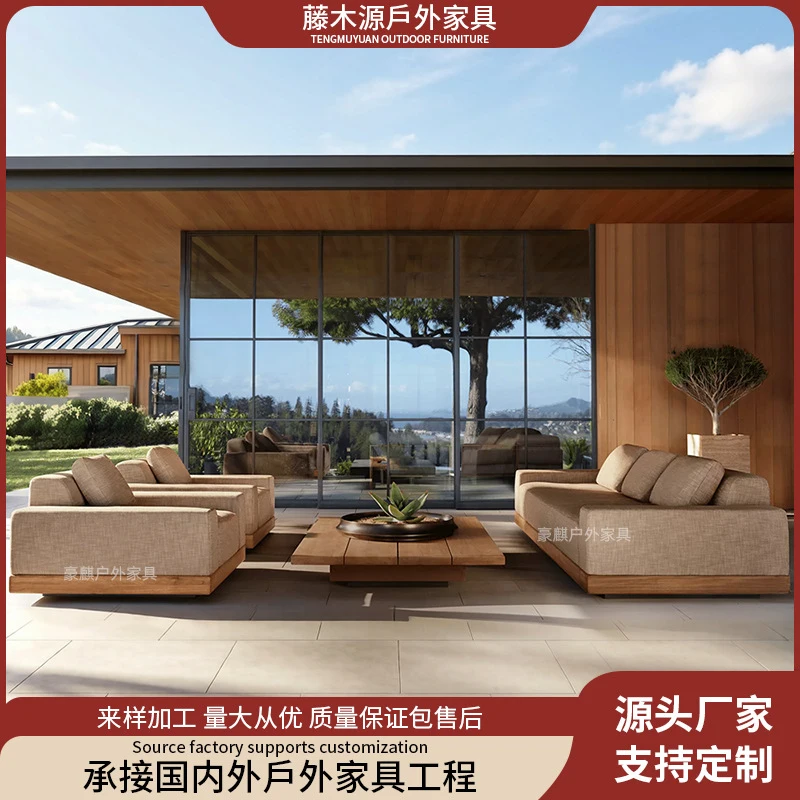 Outdoor Sofa Sofa Made Of Anti-Corrosion Teak Wood, Suitable Outdoor Courtyards Terraces, Waterproof And-Resistant, Solid
Outdoor Sofa Sofa Made Of Anti-Corrosion Teak Wood, Suitable Outdoor Courtyards Terraces, Waterproof And-Resistant, Solid