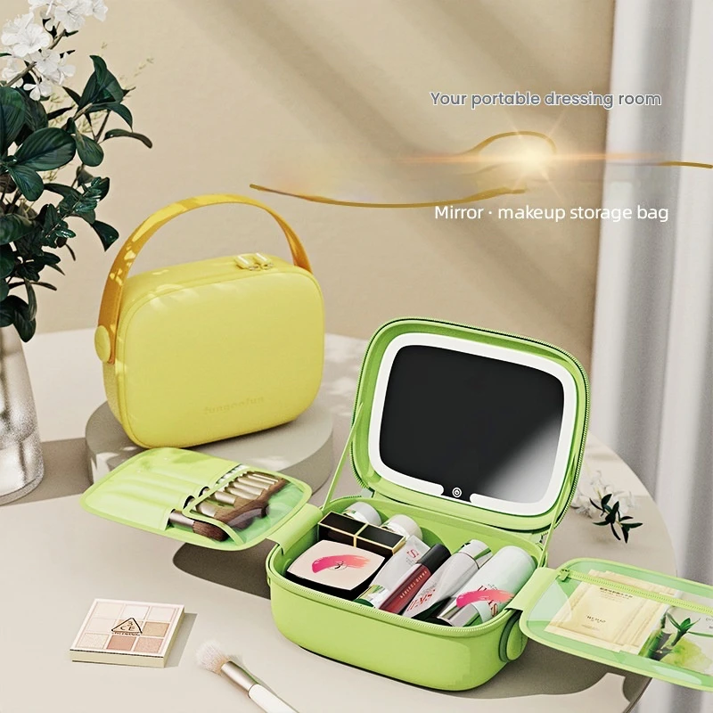 New Portable Makeup Bag With Led Light And Mirror, Usb Rechargeable Bags,Large Capacity Waterproof Travel Cosmetic Bag
New Portable Makeup Bag With Led Light And Mirror, Usb Rechargeable Bags,Large Capacity Waterproof Travel Cosmetic Bag